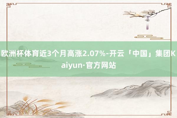 欧洲杯体育近3个月高涨2.07%-开云「中国」集团Kaiyun·官方网站