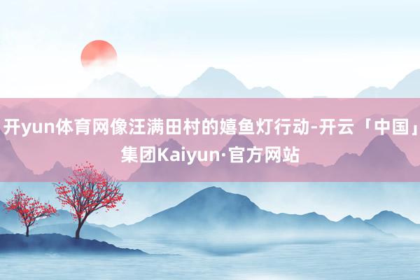 开yun体育网像汪满田村的嬉鱼灯行动-开云「中国」集团Kaiyun·官方网站