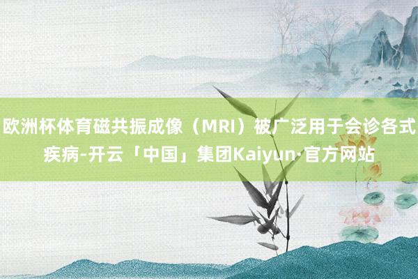 欧洲杯体育磁共振成像（MRI）被广泛用于会诊各式疾病-开云「中国」集团Kaiyun·官方网站