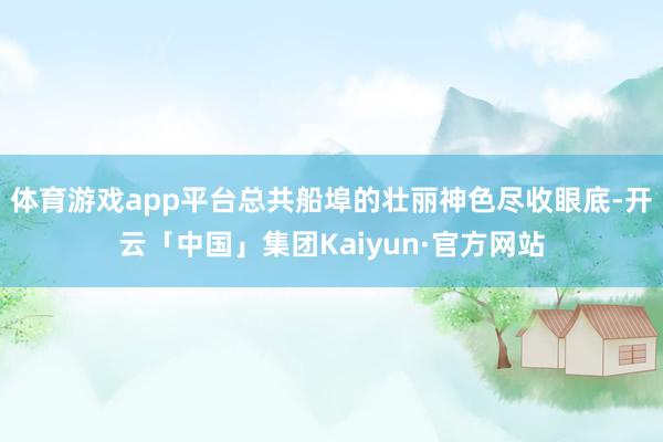 体育游戏app平台总共船埠的壮丽神色尽收眼底-开云「中国」集团Kaiyun·官方网站