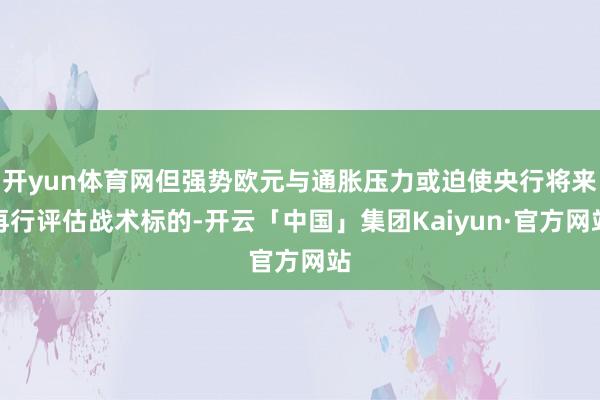 开yun体育网但强势欧元与通胀压力或迫使央行将来再行评估战术标的-开云「中国」集团Kaiyun·官方网站