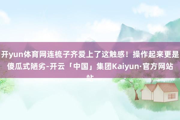 开yun体育网连梳子齐爱上了这触感!操作起来更是傻瓜式陋劣-开云「中国」集团Kaiyun·官方网站