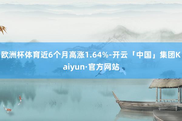 欧洲杯体育近6个月高涨1.64%-开云「中国」集团Kaiyun·官方网站