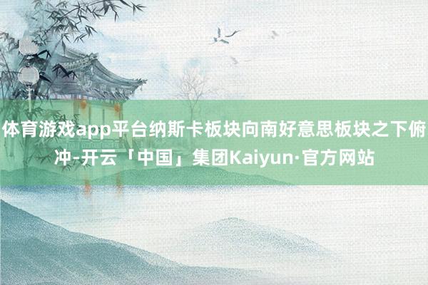 体育游戏app平台纳斯卡板块向南好意思板块之下俯冲-开云「中国」集团Kaiyun·官方网站