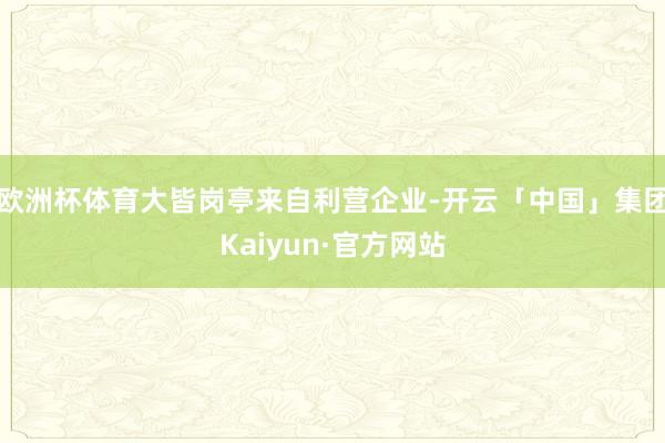 欧洲杯体育大皆岗亭来自利营企业-开云「中国」集团Kaiyun·官方网站